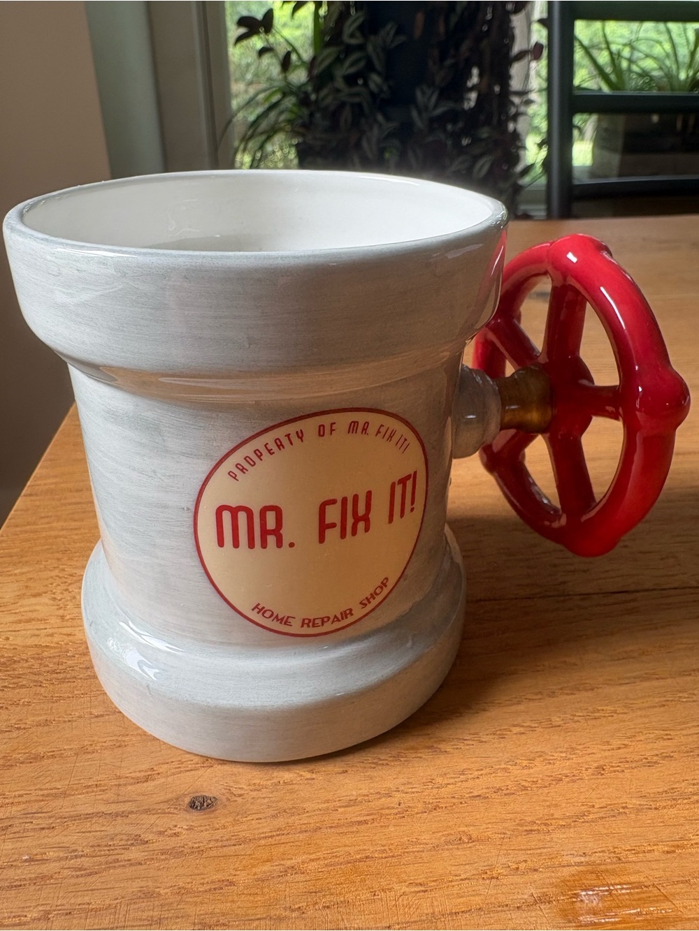Vintage "Mr. Fix It" pressure valve coffee mug. 12 oz. Never used, like new. ☕️